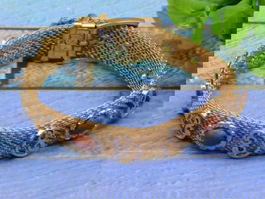 GOLDSTONE BUCKLE BRACELET ROCK STONE LAPIDARY SPECIMEN