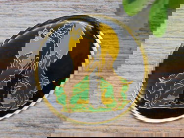 HUNTING CABOCHON ROCK STONE LAPIDARY SPECIMEN