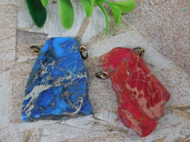 STONE PENDANTS ROCK STONE LAPIDARY SPECIMEN