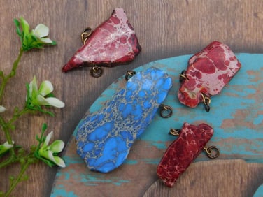 STONE PENDANTS ROCK STONE LAPIDARY SPECIMEN