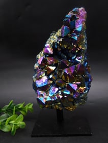 TITANIUM AMETHYST DISPLAY ROCK STONE LAPIDARY SPECIMEN