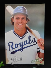 George Brett 7Up Promotional Jumbo Trading Card