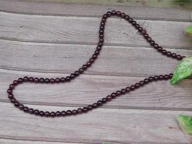 Necklace with Garnet Beads