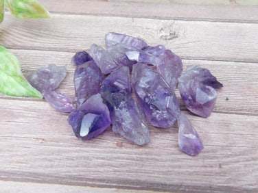 Group of Amethyst Crystal Points, 40 Grams
