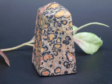 Leopard Skin Jasper Stone Pyramid, 42g