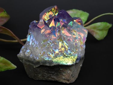 Angel Aura Amethyst Cluster Crystal Specimen