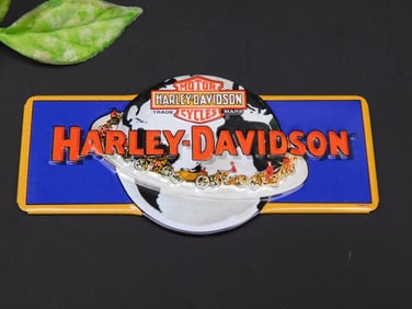 Harley-Davidson Emblem with Globe Design