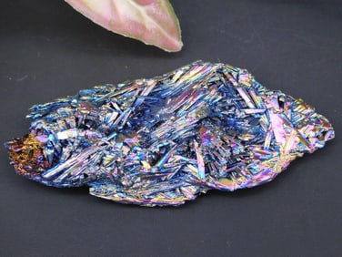 Metallic Crystal Cluster With Iridescent Finish