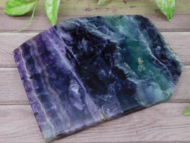 Polished Multicolor Rainbow Fluorite Slab