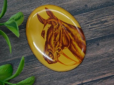 Oval Horse Portrait Cabochon for Crafting or Jewelry