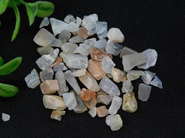 12 Grams of Rainbow Moonstone Tumbled Pieces