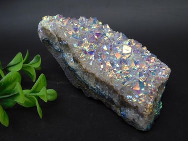 Angel Aura Amethyst Cluster on Matrix