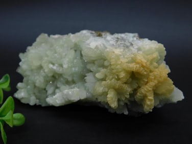 Mineral Specimen With Yellow Crystal Accents