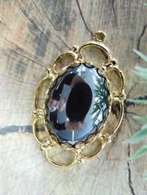 HEMATITE PENDANT ROCK STONE LAPIDARY SPECIMEN