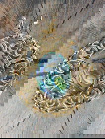 ABALONE PENDANT ROCK STONE LAPIDARY SPECIMEN