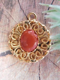 GENUINE STONE PENDANT ROCK STONE LAPIDARY SPECIMEN
