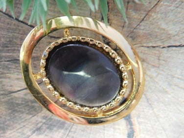 BANDED AGATE PENDANT ROCK STONE LAPIDARY SPECIMEN
