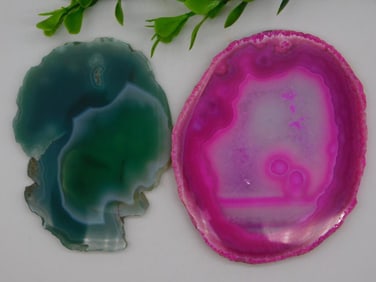 AGATE SLICES ROCK STONE LAPIDARY SPECIMEN