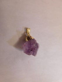 AMETHYST PENDANT ROCK STONE LAPIDARY SPECIMEN