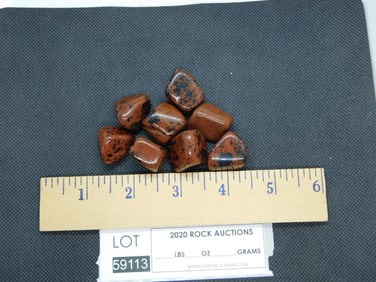 MAHOGANY OBSIDIAN POLISHED 8 PIECES
