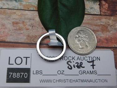 GENUINE STONE RING SIZE 7