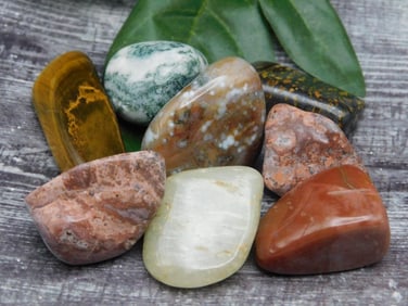 MIXED AGATE LOT ROCK STONE LAPIDARY SPECIMEN