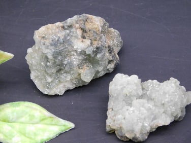 Two Unpolished Natural Mineral Rocks