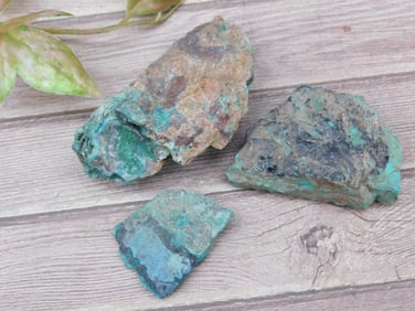 Chrysocolla Lot of 3 Stones