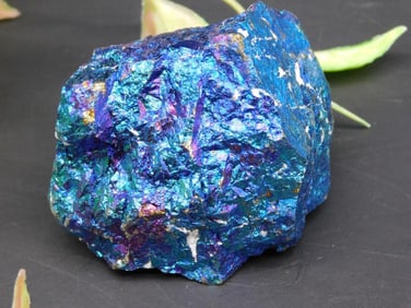 Iridescent Chalcopyrite Specimen With Blue and Purple Hues