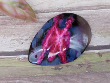 Polished Teardrop-Shaped Gemstone Pendant