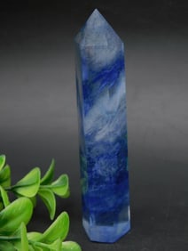 Blue Crystal Quartz Tower Point