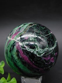 Polished Ruby-Zoisite Sphere