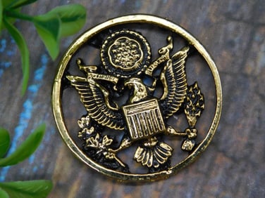 Gold-Tone Great Seal of the United States Medallion