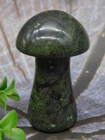 Polished Stone Mushroom Decorative Piece