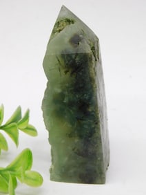 Green Quartz Crystal Point Specimen