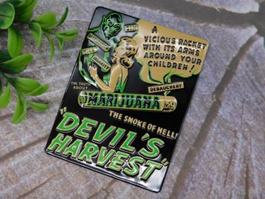 Devil?s Harvest Marijuana Magnet