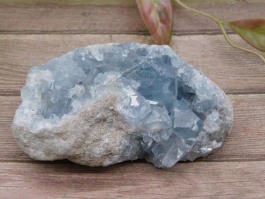 Celestite Geode Specimen With Crystalline Interior