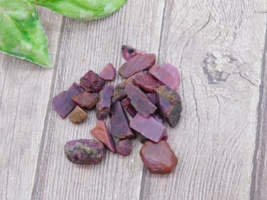 Collection of Natural Red Gemstones in Various Shapes