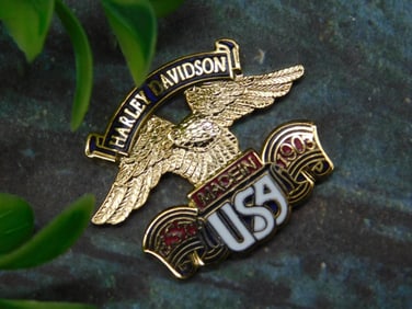 Harley-Davidson Made in USA Pin with Eagle Design