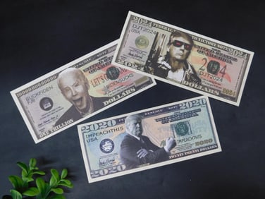 2024 Political Parody Currency Notes (Set of Three)
