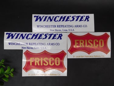 Lot of Winchester and Frisco Decal Stickers