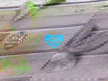 Gold-Tone Heart Pendant With ?Hot Mama? Design