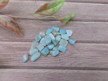 Lot of Mixed Polished Blue Gemstones, 12 Grams