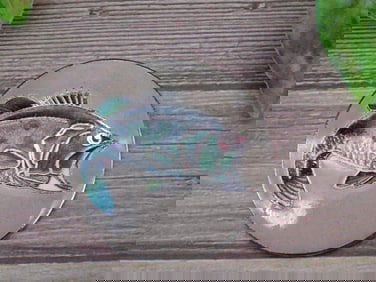 Decorative Circular Fish Motif Belt Buckle