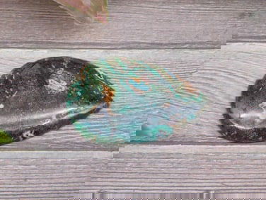 Polished Teardrop-Shaped Gemstone Cabochon