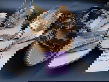 Set of Womens Sandals in Multiple Styles and Sizes