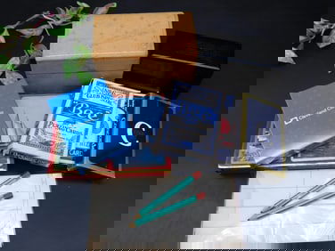 Collection of Card Decks and Game Accessories