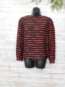 LONG SLEEVED STRIPED BLOUSE VINTAGE CLOTHING