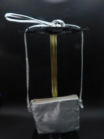 SILVER PINKY PURSE VINTAGE ACCESSORY