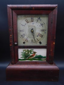MANTLE CLOCK EIGHT DAY SPRING CLOCK VINTAGE ANTIQUE